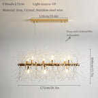 Dandelion Art Crystal Chandelier: Nordic Modern Luxury for Living Room & Restaurant