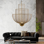 Meshmatic Grid Ceiling Chandelier Dimmable Led Indoor Lighting