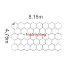 Honeycomb LED Car Detailing Ceiling Light - Customized Hexagon Design for Showroom