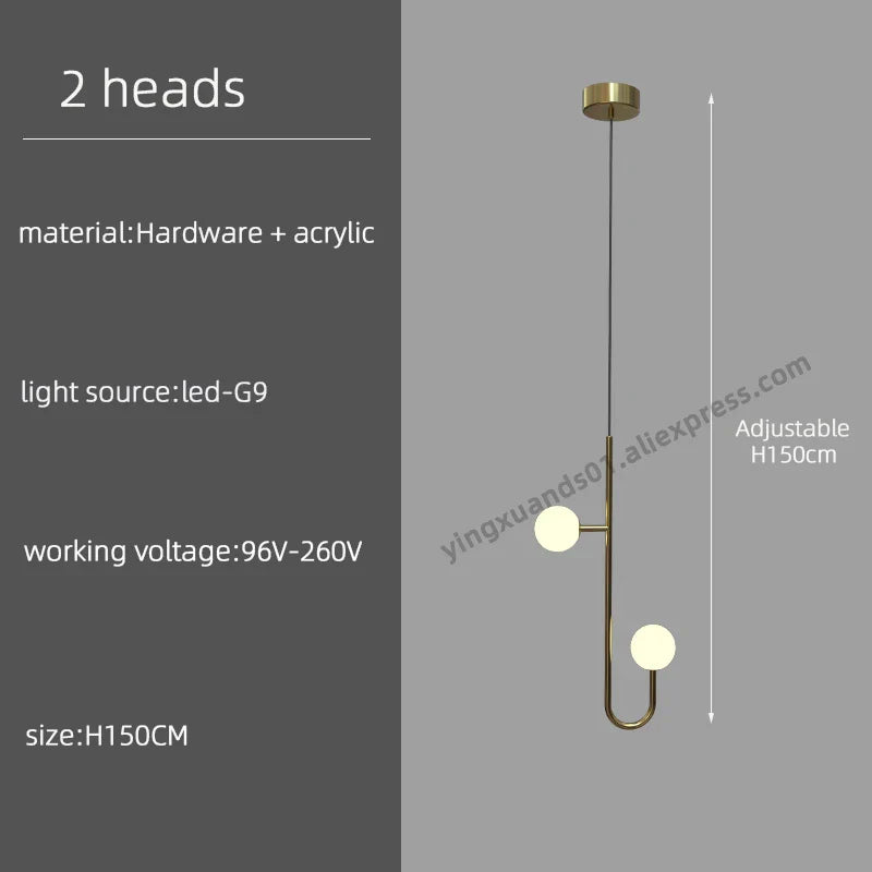 Modern Revolving LED Ceiling Chandelier | Creative Hanging Pendant | Stylish Ceiling Lighting