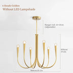 Afralia French Style Black Pendant Light Chandelier - Luxury LED Ceiling Lamp