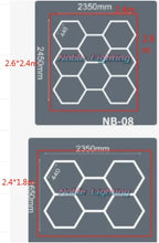 Honeycomb LED Car Detailing Ceiling Light - Customized Hexagon Design for Showroom