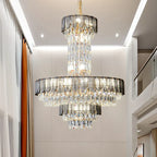 Crystal Chandelier: Postmodern Multi-layer Luxury for Villa, Hotel Lobby, and Living Room