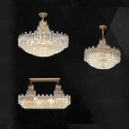 Modern Luxury Crystal Chandelier for Duplex Living Room, Dinning Decor Suspended Light