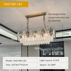 Crystal Chandelier: Luxury Modern Lighting for Living Room, Bedroom, Kitchen
