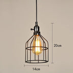 Retro Iron Art Pendant Light for Dining Room Kitchen Bedroom Bar