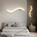 Modern Brass LED Wall Lamp, Nordic Copper Interior Light for Living Room, Bedroom, Stairs