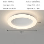 Nordic Metal Smart LED Dimmable Ceiling Light for Bedroom