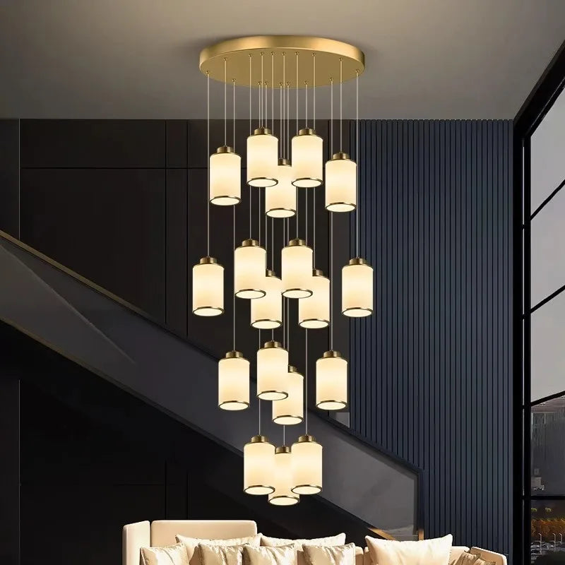 Modern LED Pendant Light Chandeliers for Living Room Staircase Decor