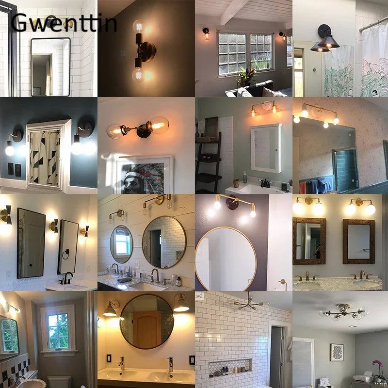 Nordic Gold Copper Wall Sconce for Modern Home Decor - Industrial Luminaire