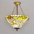 Stained Glass Tiffany Chandelier Pendant Light for Mediterranean Home Decor