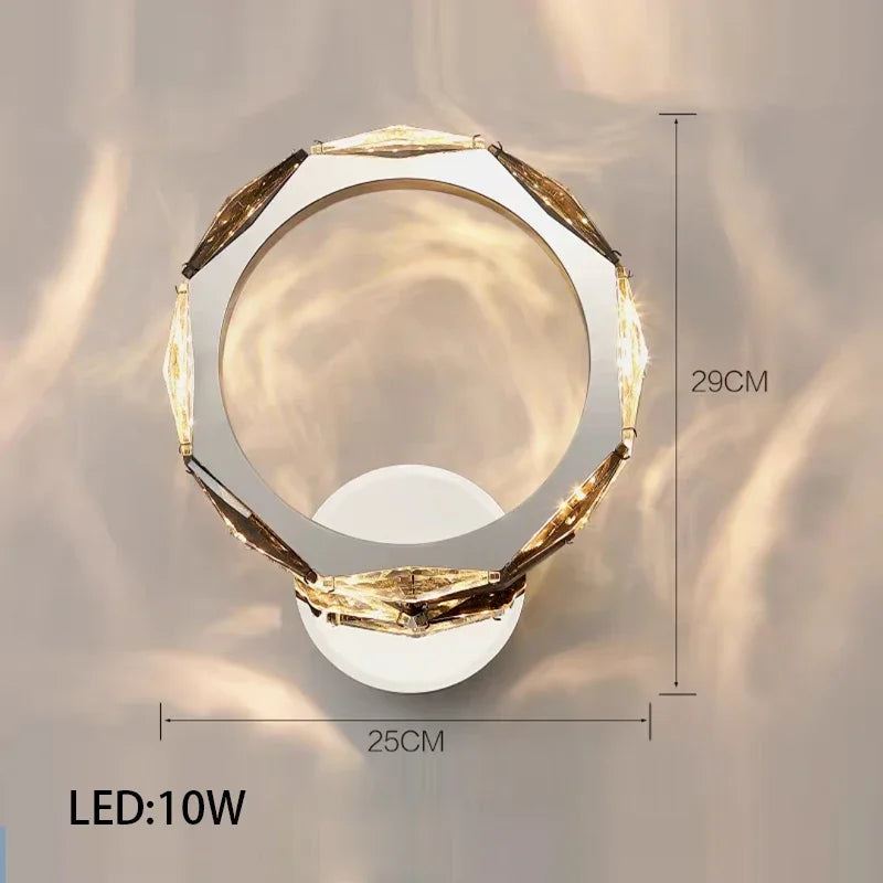 Modern Crystal LED Ceiling Chandelier Light Set for Stylish Indoor Lighting