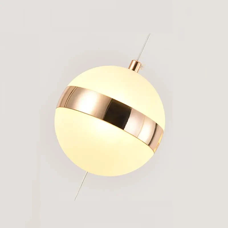 Gold Acrylic Chandelier - Modern Staircase LED Lighting