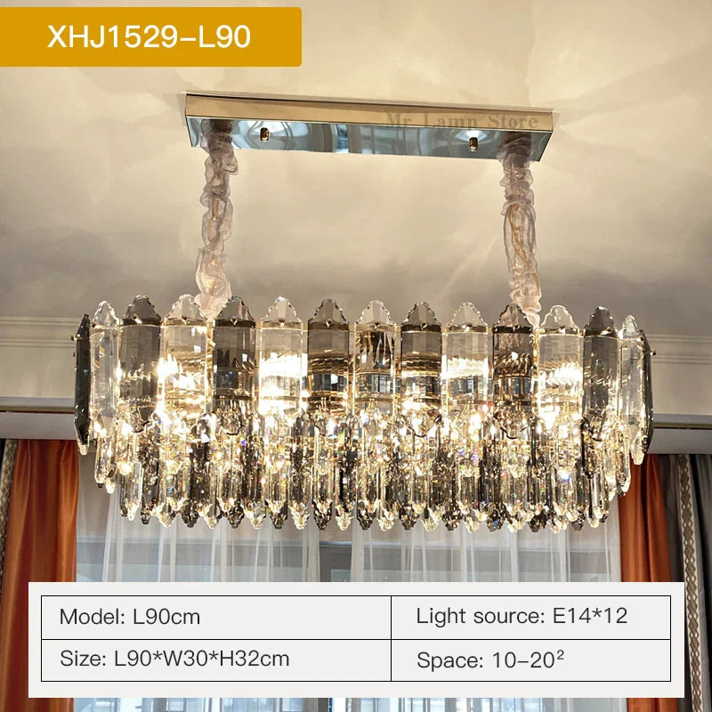 Crystal Chandelier: Post Modern Luxury Light for Living Room, Bedroom, Kitchen & Dining Room