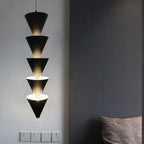 Tapered Cone Pendant Lamp - Modern Bedroom Chandelier for Stylish Corridor and Living Room