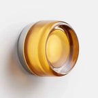 Round Glass LED Wall Sconce for Indoor Outdoor Lighting Décor