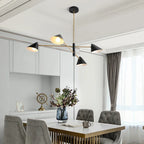 Cone Shade Chandelier: Minimalist Nordic Design for Living and Dining Rooms