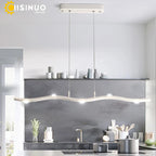 LED Wave Pendant Light for Office Dining Living Room Decor