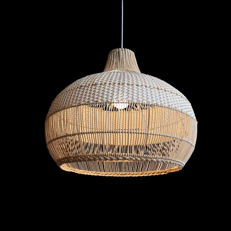 Rattan Chandelier: Handmade Nordic & Retro Lighting for Japanese Restaurant & Tea Room