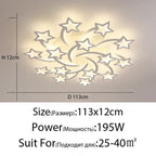 LED Acrylic Chandelier Lights with Remote for Home Indoor Lighting