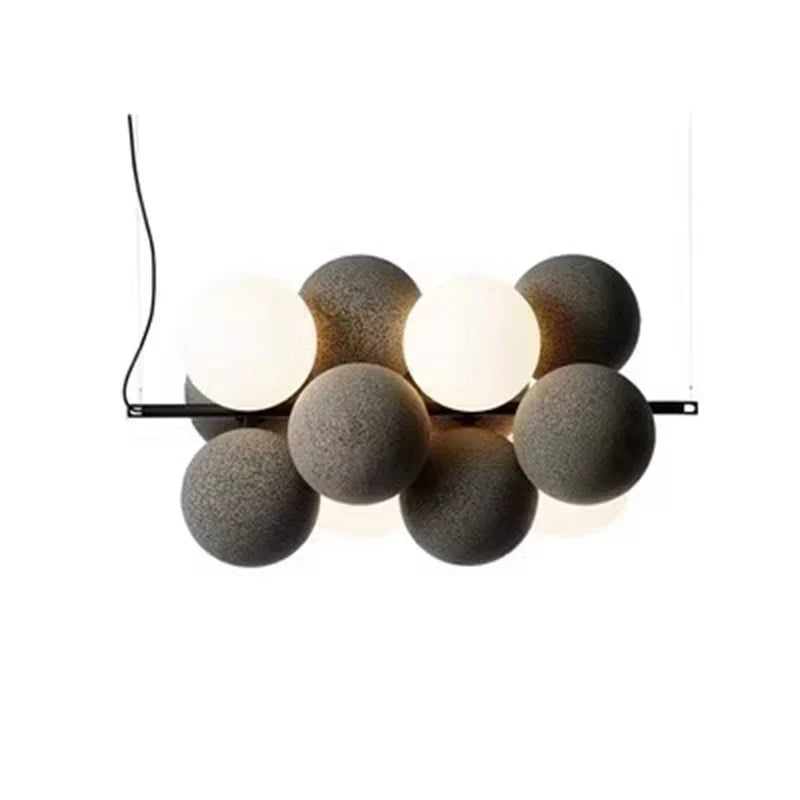 Abstracta Pendant Lamp: Stylish Designer Fabric Chandelier for Home, Office, and Dining Space