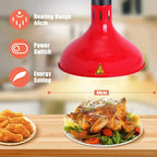 Electric Heat Lamp: Adjustable Kitchen Fixture for Food Preservation