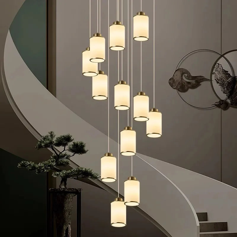 Modern LED Pendant Light Chandeliers for Living Room Staircase Decor