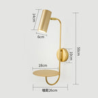 Rotatable LED Wall Lamp with Switch for Bedroom, Living Room | Modern Sconce Lights