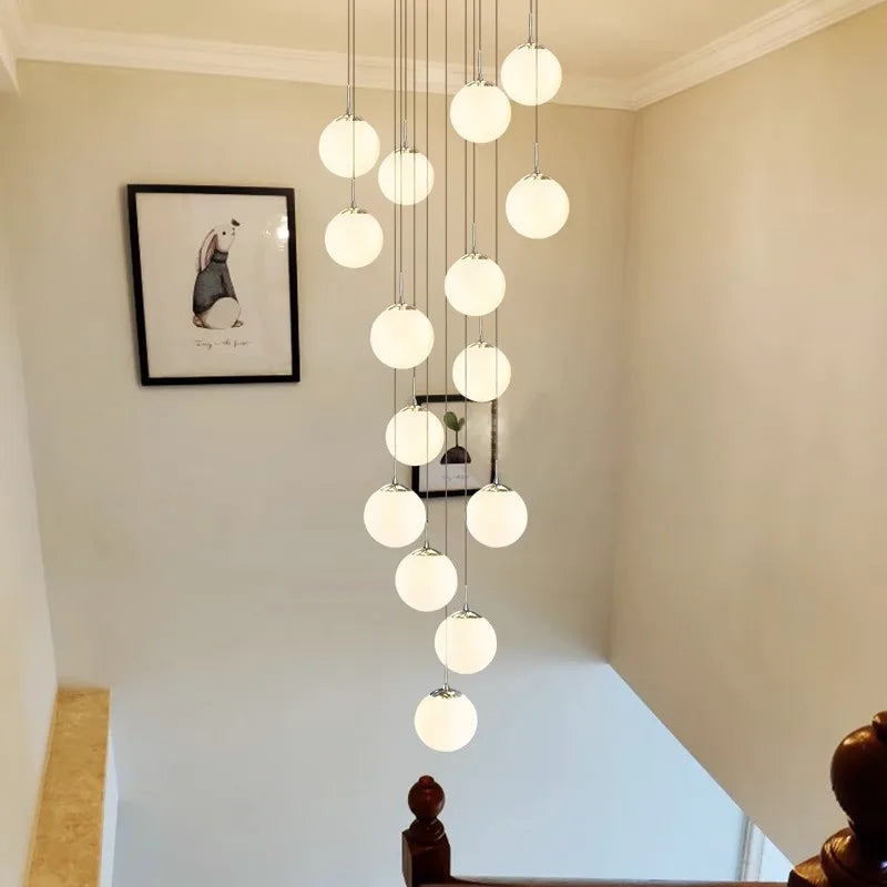 Nordic Dining Pendant Light Chandelier for Living Room, Indoor Ceiling Lamp