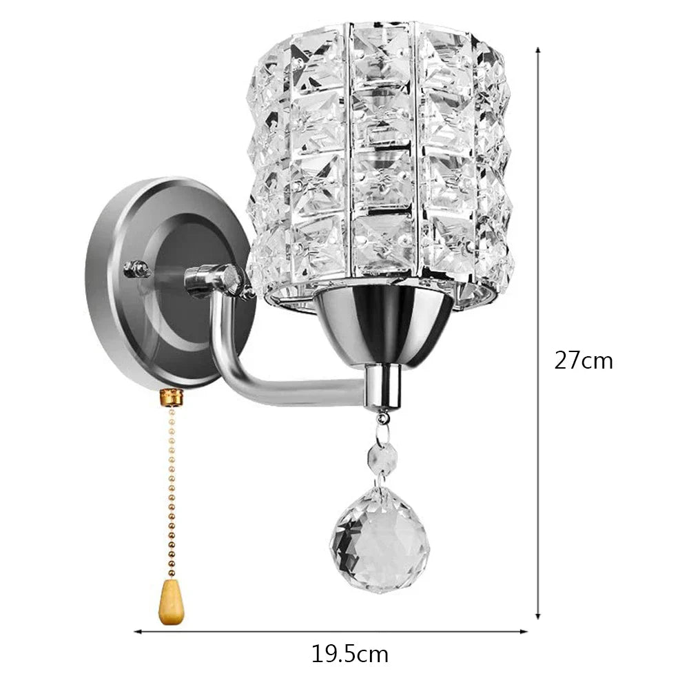 Modern Crystal Wall Lamp for Home Living Room Bedroom Decor