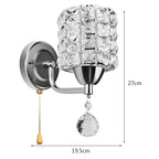 Modern Crystal Wall Lamp for Home Living Room Bedroom Decor