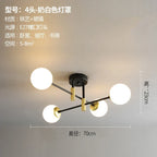Glass Ball LED Chandelier Ceiling Light for Living Room and Kitchen