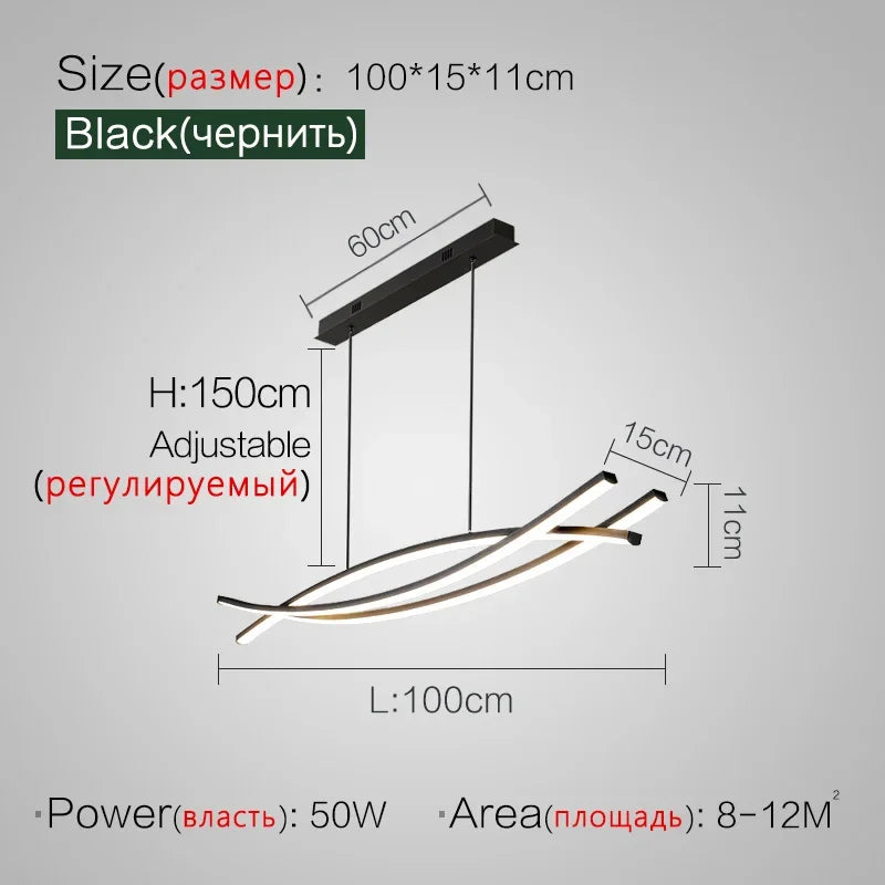 Modern Nordic Chandelier Pendant Light for Dining Room and Bar Decor