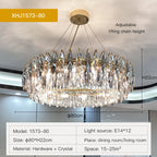 Crystal Atmosphere Chandelier: Modern Luxury for Living Room, Dining Room, Bedroom