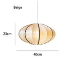 Danish Pendant Light Minimalist Lantern Ufo Lampshade Rustic Fabric Lamp
