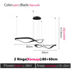 Minimalist Modern LED Chandelier for Living Room - Creative Nordic Hall Lamps