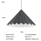 Nordic Minimalist Resin Umbrella Pendant Light with LED for Kitchen Dining Room by Afralia™