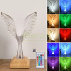 Crystal Eagle LED Table Lamp for Bedroom Study and Living Room