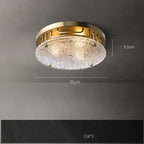 Water Ripple Glass Chandelier: Modern Luxury Living Room Ceiling Lamp for Home Decor