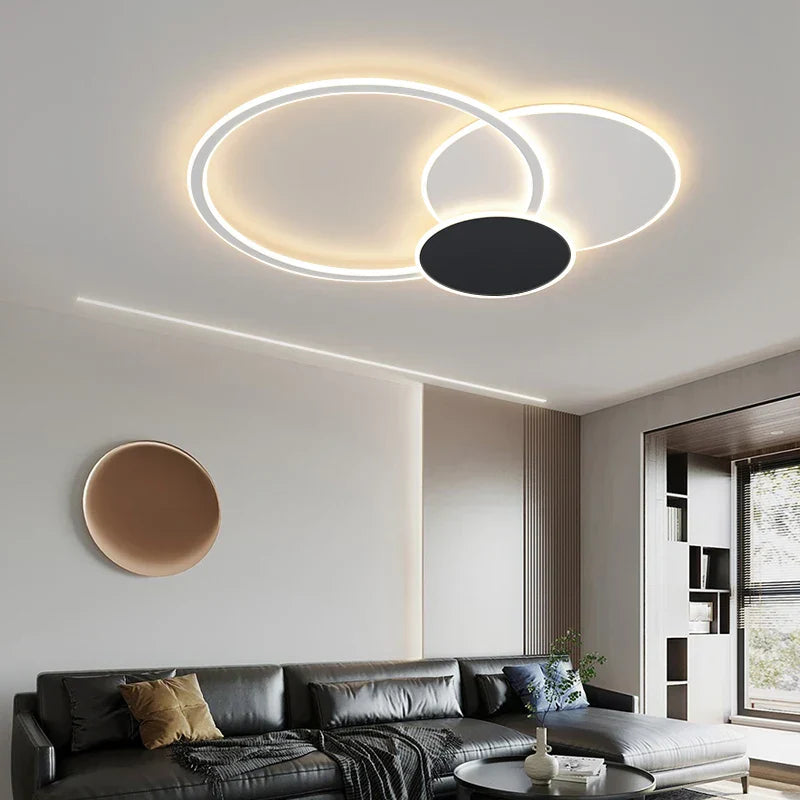 LED White Ceiling Chandelier with Remote Control