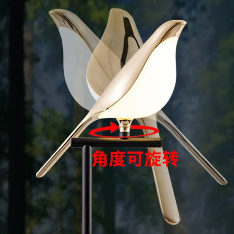 Magpie Bird Table Light Standing Desk Floor Lamp for Modern Indoor Decor