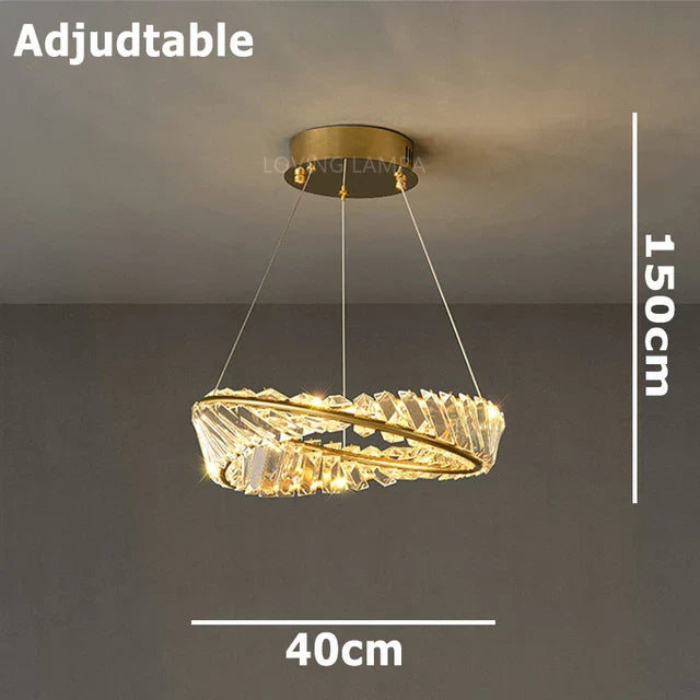 Crystal Stainless Steel Ceiling Pendant Light for Luxurious Living