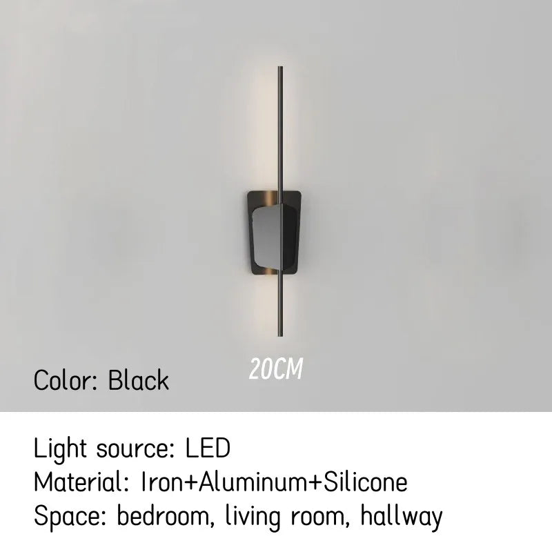 Nordic LED Wall Lamp for Living Room and Bedroom by - Modern Minimalist Design