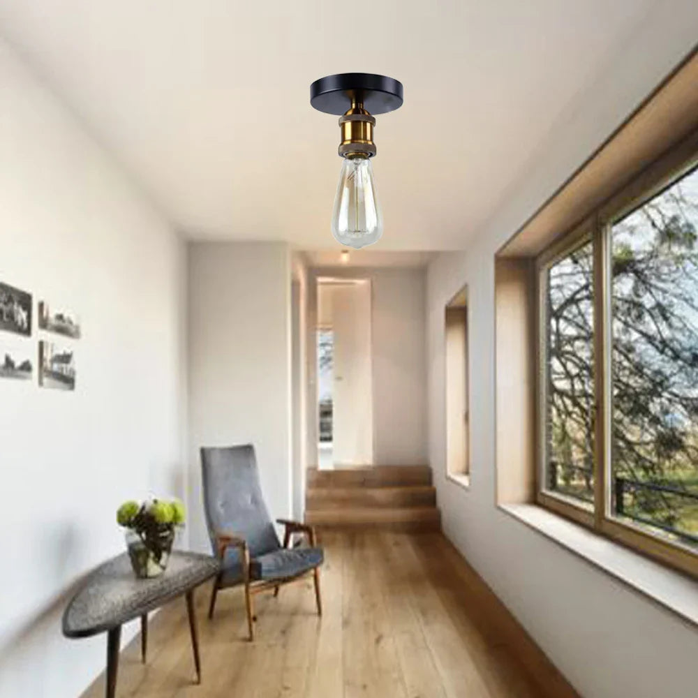 Vintage Industrial LED Ceiling & Wall Light for Home Living Room Lighting