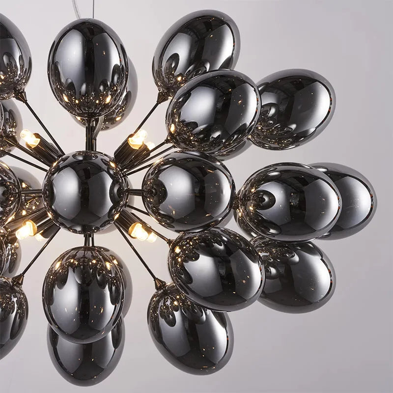 Elegant Grape Glass Chandelier for Luxury Home Decoration