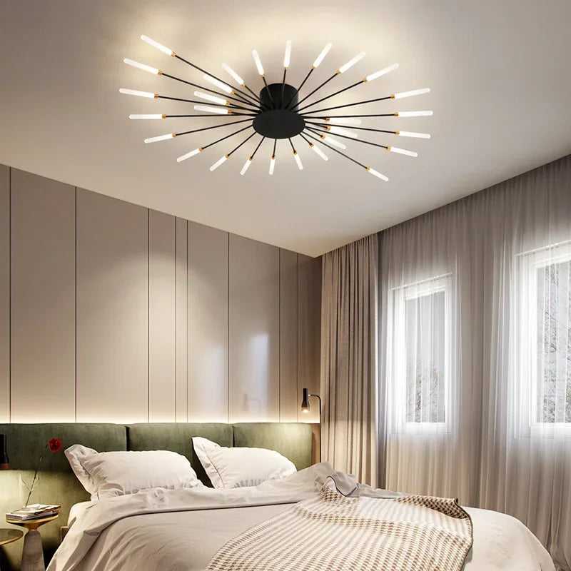 Nordic Gold LED Chandelier Ceiling Lights for Home Lighting