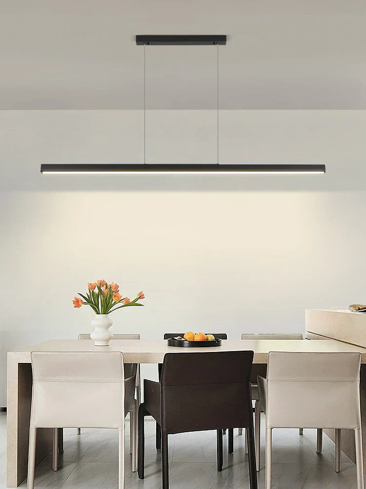 Modern Linear LED Chandelier Pendant Lights for Dining Table Kitchen Bar