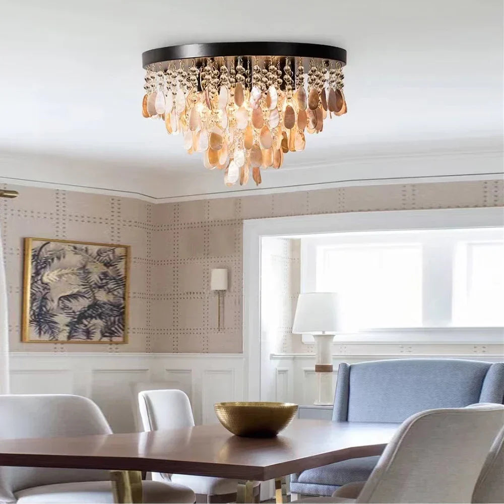 Modern Crystal LED Ceiling Light Chandelier for Living Room Bedroom