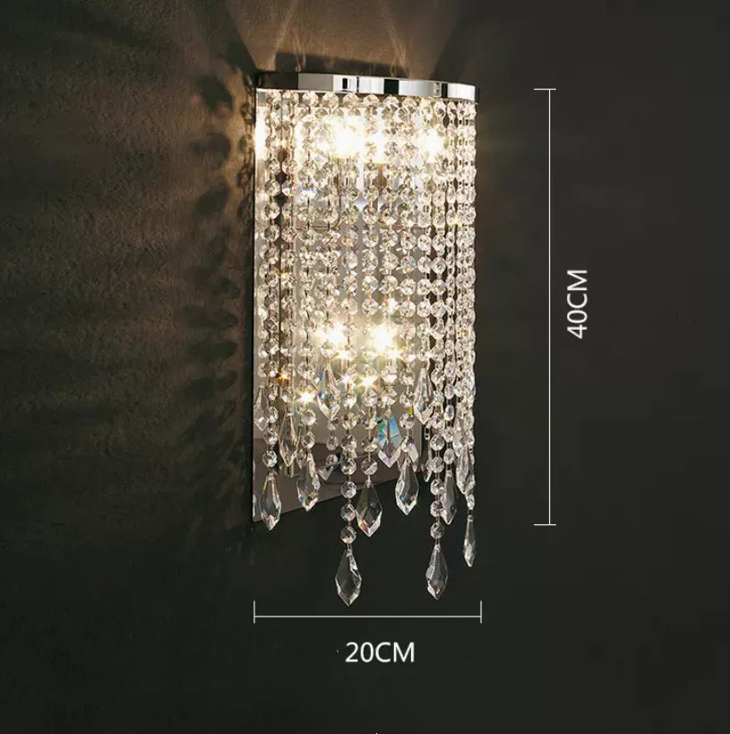 Crystal Chandelier Pendant Light LED Fixture for Living Dining Room Glamorous Home Decor