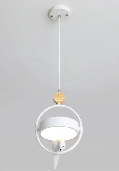 Nordic Wooden Bird Pendant Light Chandelier for Kitchen Dining Room Home Decor